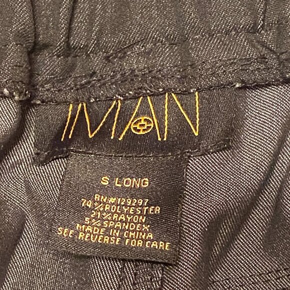 Iman Womens Black Bootcut Pull On Pants Elastic Waist Size S Long 5-pockets - Picture 7 of 8